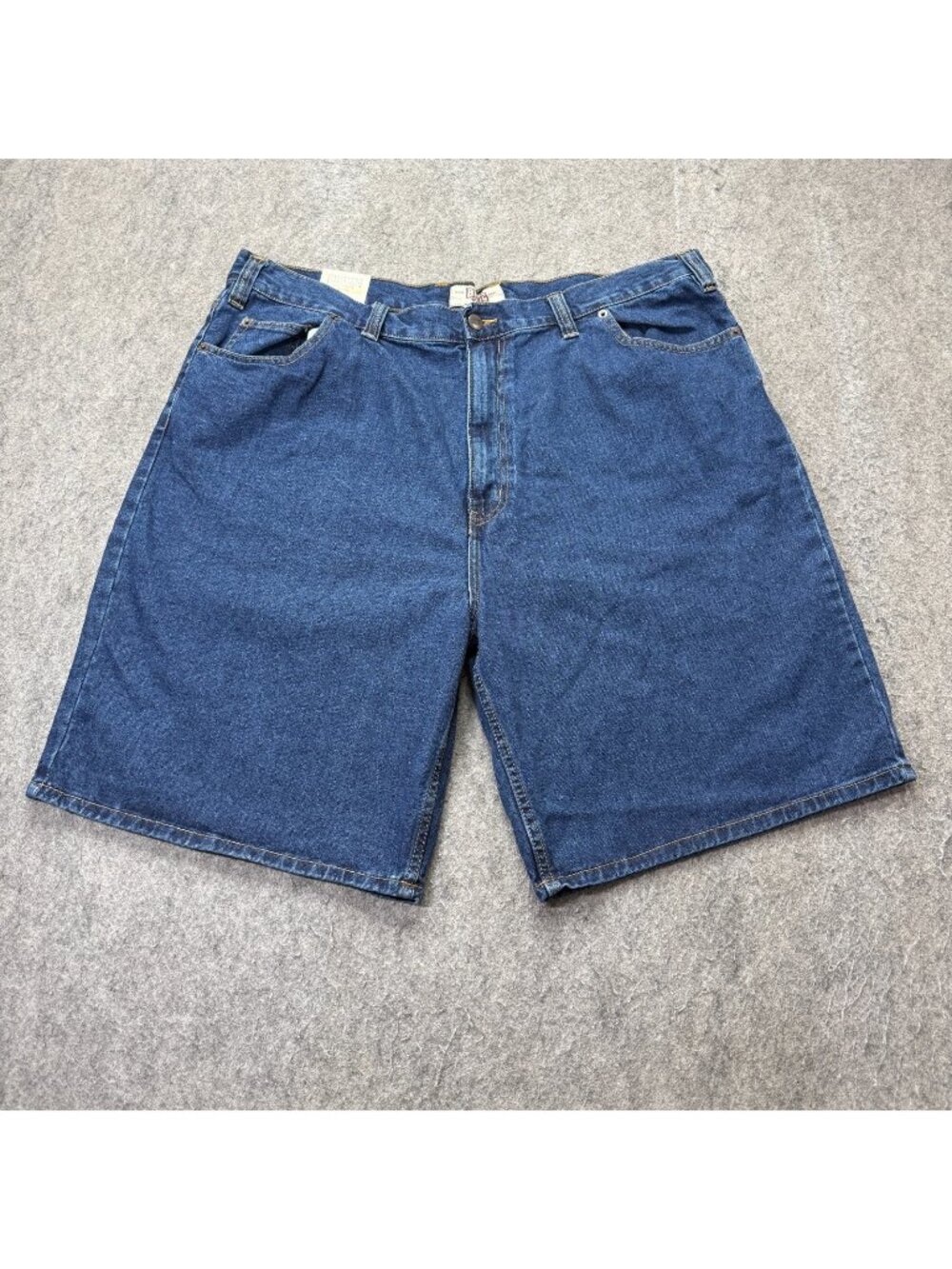 Big Mac Workwear Denim Shorts Men 42 Blue Dark Stone Wash 9" High Rise